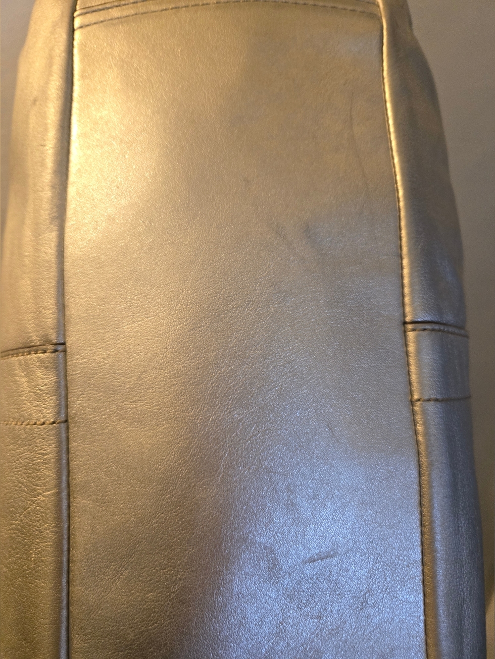 ​Coach Ergo Metallic Silver Pleated Leather Kisslock Satchel Bag 12231 - Picture 13 of 16